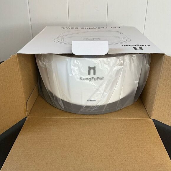 Kungfupet 1.5L Pet Floating Water Bowl Animal Cat Dog Splash Proof No Spill New - Picture 4 of 6